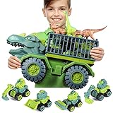 burgkidz Dinosaurier Truck Spielzeug, Dino Trucks Transporter Spielset mit...