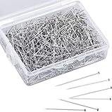 1500 STK. Stecknadeln ohne Kopf - 13 mm Pins in praktischer Box - zum Basteln &...