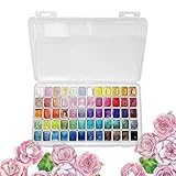Générique Aquarell-Set für die Reise – tragbares Aquarellmalset, 60 Farben,...
