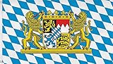 Fahne mit Messingösen 90 x 150, 150 x 250 oder 300 x 500 cm wählbar Farbe Bayern Größe...
