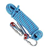 KOSHIFU Kletterseil 8mm Statisches Kletterseil Outdoor Seil Feuerrettungs-Fallschirm-Seil...