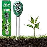 Shenshes Soil Meter PH Moisture Meter 3 in 1 PH Meter Light Humidity Meter for...