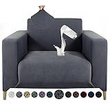 Alishomtll Sofa Überzug 1 Sitzer Stretch Sofabezug Universal Wasserabweisend...