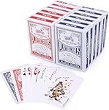 LotFancy 12er Pokerkarten Set, Spielkarten in 54 Karten, Poker Kartendeck, Profi...
