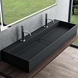 Mai & Mai Spülbecken 120x40x12cm, Waschbecken für Badezimmer, Washbecken aus...