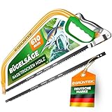 GRÜNTEK Bügelsäge MARLIN inkl 610 mm Sägeblatt; Bogensäge für frische Äste und...