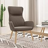 UTSRABFA Sessel Loungesessel Sessel Schlafzimmer Liegesessel Relaxsessel Braun Samt...