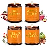 Herbstkerzen Set | Herbstduft Duftkerzen, Herblich Soja Kerzen, Herbst Kerzen Set,...