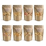 Crunchy Queen Granola Knuspermüsli Probierpaket 8x 80g | Handgemacht | Crunchy...