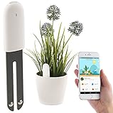 Royal Gardineer Zubehör zu Pflanzenwächter: 4in1-Pflanzensensor m. Bluetooth,...