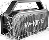 W-KING Bluetooth Lautsprecher Box Groß, (100W MAX)60W Musikbox Bluetooth Box...