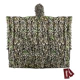 Zicac Outdoor mit schnelltrocknend Polyester 3D-Blätter Tarnen Cape Umhang...