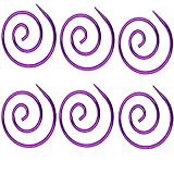 6 Stück Spiralkabel-Stricknadeln | Kabelnadel Aus Metall | Stricknadelstopper...