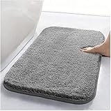 Tiikiy 50 x 80 x 3 cm Badematte, rutschfeste Badteppich, Flauschige Mikrofaser...