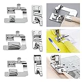 QINERSAW 6 Stücke Nähfüße für Nähmaschine Saumfuss Presser Fuß für Nähmaschine...