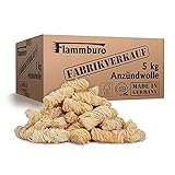 FLAMMBURO (5 kg) Öko-Anzündwolle direkt vom Hersteller, Holzwolle, zertifizierter...