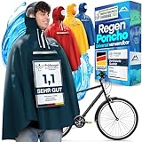 NEXTCOVER® NEU Regenponcho Fahrrad für Damen & Herren - mit [AquaShield 2.0] Technologie...