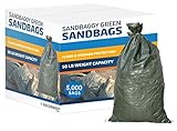 Sandbaggy – leere Poly-Sandsäcke mit UV-Schutz – Größe: 35,6 x 66 cm – Farbe:...
