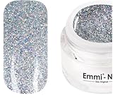 Emmi Nail Glittergel | UV/LED-Gel für funkelnde Nailart | Hohe Deckkraft, mittelviskos &...