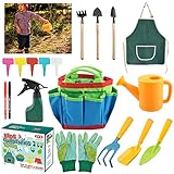 23 Stück Gartenwerkzeug für Kinder, Gartengeräte für Kinder Set, Kinder...