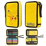 Pokemon Federmäppchen für Jungen Pikachu Gefüllt Federtasche Kinder