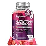 Multivitamin Gummibärchen - 120 Stück - Gummies mit 13 Vitaminen und Mineralstoffen -...