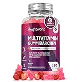 Multivitamin Gummibärchen - 120 Gummies mit 13 Vitaminen & Mineralstoffen - Für...