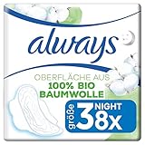 Always Cotton Protection Ultra Nacht Damenbinden mit Flügeln 8Stück,...