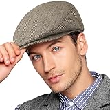 Wantonfy Barett Cap Herren Schiebermütze chirmmütze Gatsby Schirmmütze Newsboy Flat Cap...