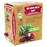 Bio Rote Beete Saft, 3 Liter – 100% Rote Beete Saft, milchsauer vergoren – in...