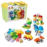 LEGO DUPLO Classic Steinebox Autos und LKWs - Spielset mit Fahrzeugen für Kleinkinder ab...