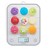 Tefal, Optisss BC50D4V0 Elektronische Küchenwaage, leicht ablesbares Display, kratzfest,...