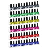 Dezzer Acryl Nagellack Regal,6 Stück Klarer Nagellack Organizer Wandmontage,Acryl...