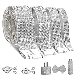 EANLOLY Selbstklebende Kristall Strass Aufkleber, Glitzersteine Selbstklebend, DIY Diamant...