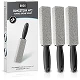 BROX® Bimsstein WC 3 Stück – Klo Reiniger bei hartnäckigem Urinstein & Kalk –...
