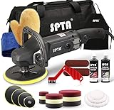 Poliermaschine, SPTA 125mm/150mm/180mm Polierer mit Variable Geschwindigkeit Profiset -...