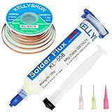 KELLYSHUN KL-558 Flussmittel Löten,10ML No-Clean Bleifreies Kolophonium Flussmittel(1...