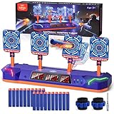 Lehoo Castle Zielscheibe für Nerf Pistole, Elektronische Ziel mit Licht,...