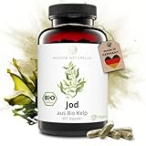 MAISON NATURELLE® JOD aus Bio Kelp (365 Stück) - 100% reine Jod Kapseln,...