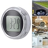 SUNJULY Motorrad Uhr, IP64 Wasserdichte Mini Motorrad Uhr, Paste Stil mit Klare Anzeige...