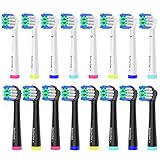 16 Stück Precision Aufsteckbürsten Kompatibel mit Oral B Elektrische Zahnbürsten. 8er...