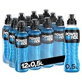 Powerade Sports Mountain Blast, kalorienarmes Sportgetränk mit Fruchtmix-Geschmack, mit...