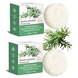 2er-Pack Haar-Shampoo mit Rosmarin, Shampoo und Tiefenreinigungsseife für die Kopfhaut...