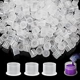 Tattoo Farbkappen Cups - Emalla 1000 Stück Tattoo Ink Cups mit Base Einweg...