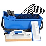 Professionelles Fliesenleger Werkzeug Set Fliesen Kit Mörtel Schwamm Float Bucket Rollen...