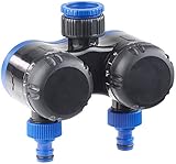 Royal Gardineer Wasser Timer: 2-Fach-Wasserverteiler mit mechanischer...