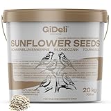 GiDeli Sonnenblumenkerne geschält 20kg naturfarbe vogelfütterung außenbereich...