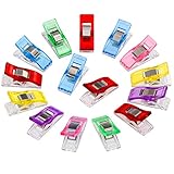 Anpro 60 Stück Klammer 27 x 10 mm Nähen Zubehöre Nähzubehör Stoffklammern 6 Farben...