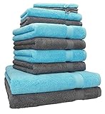 Betz 10-TLG. Handtuch-Set Premium 100% Baumwolle 2 Duschtücher 4 Handtücher 2...