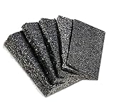My Plast Gummigranulat Terrassenpads [100x50x3 mm - 100 Stück] Gummi Bautenschutzmatte...